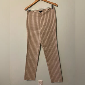 J’envie New York Flax Blend Striped Pants Size 6